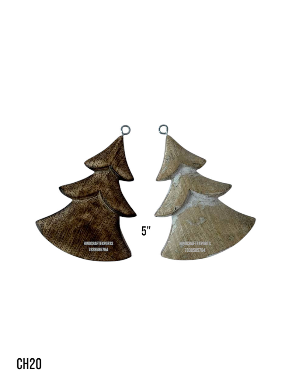 Wooden Christmas Tree Ornament