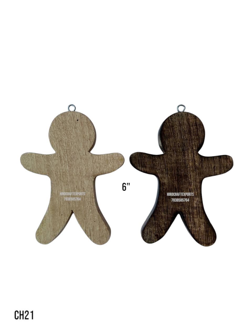 Wooden Gingerbread Man Ornament