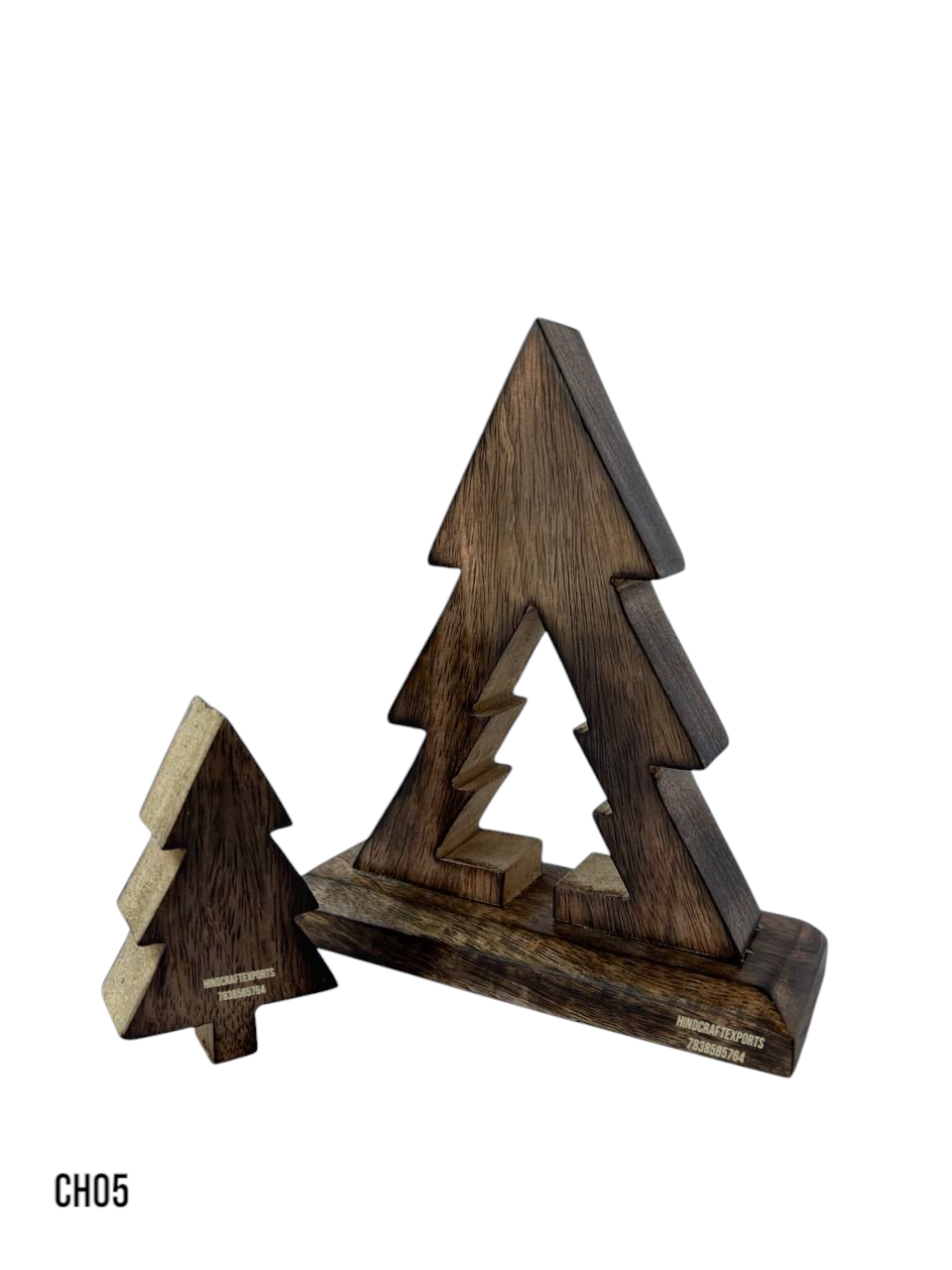 Wooden Christmas Tree Decor