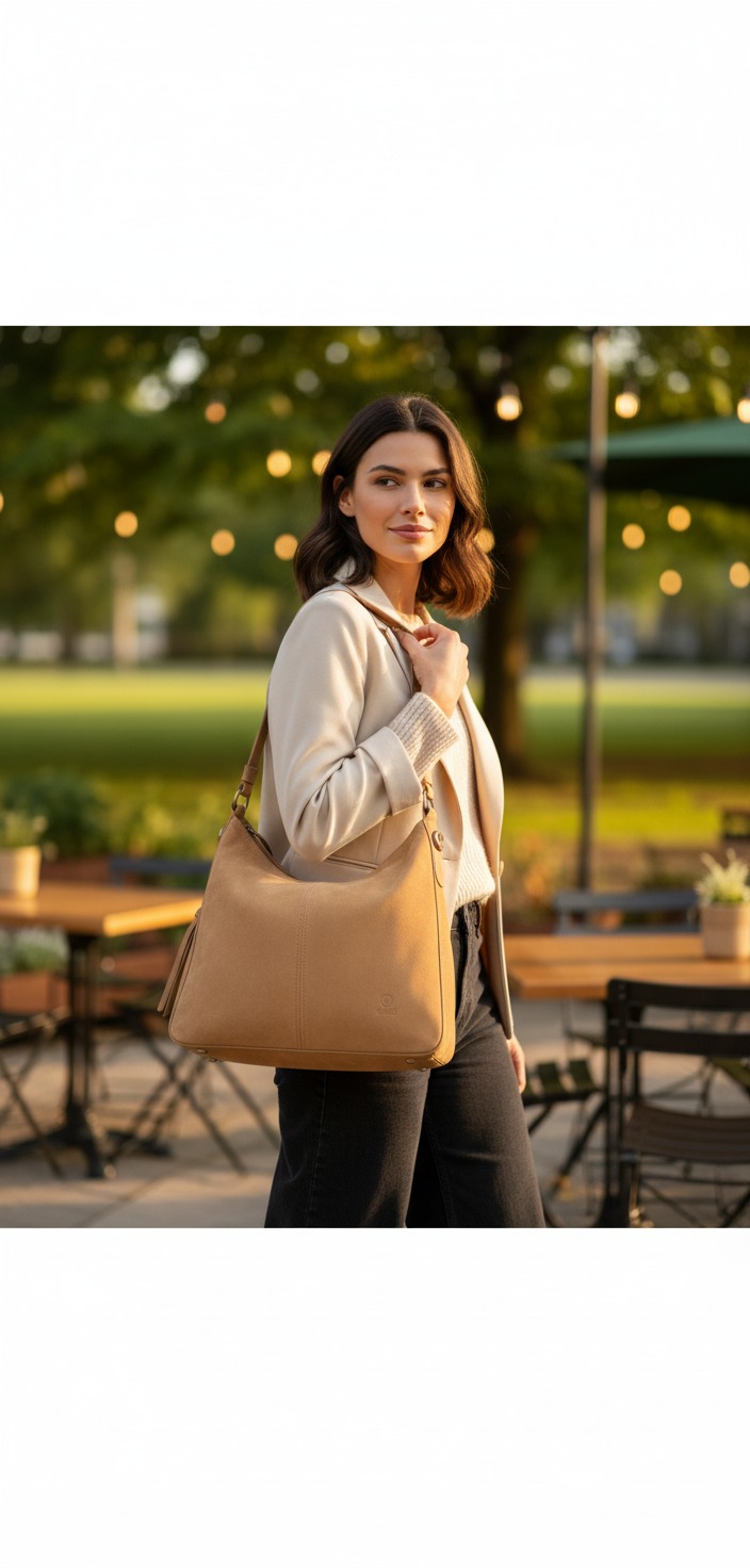 Tan Leather Shoulder Bag