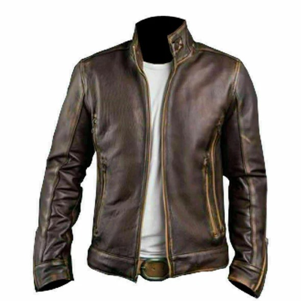 Men's Brown Leather Jacket