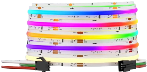 FCOB WS2814 IC RGBW  DC24V 784LED/m 3000K COB LED Strip Flexible High Density Uniform Chasing Color Light 