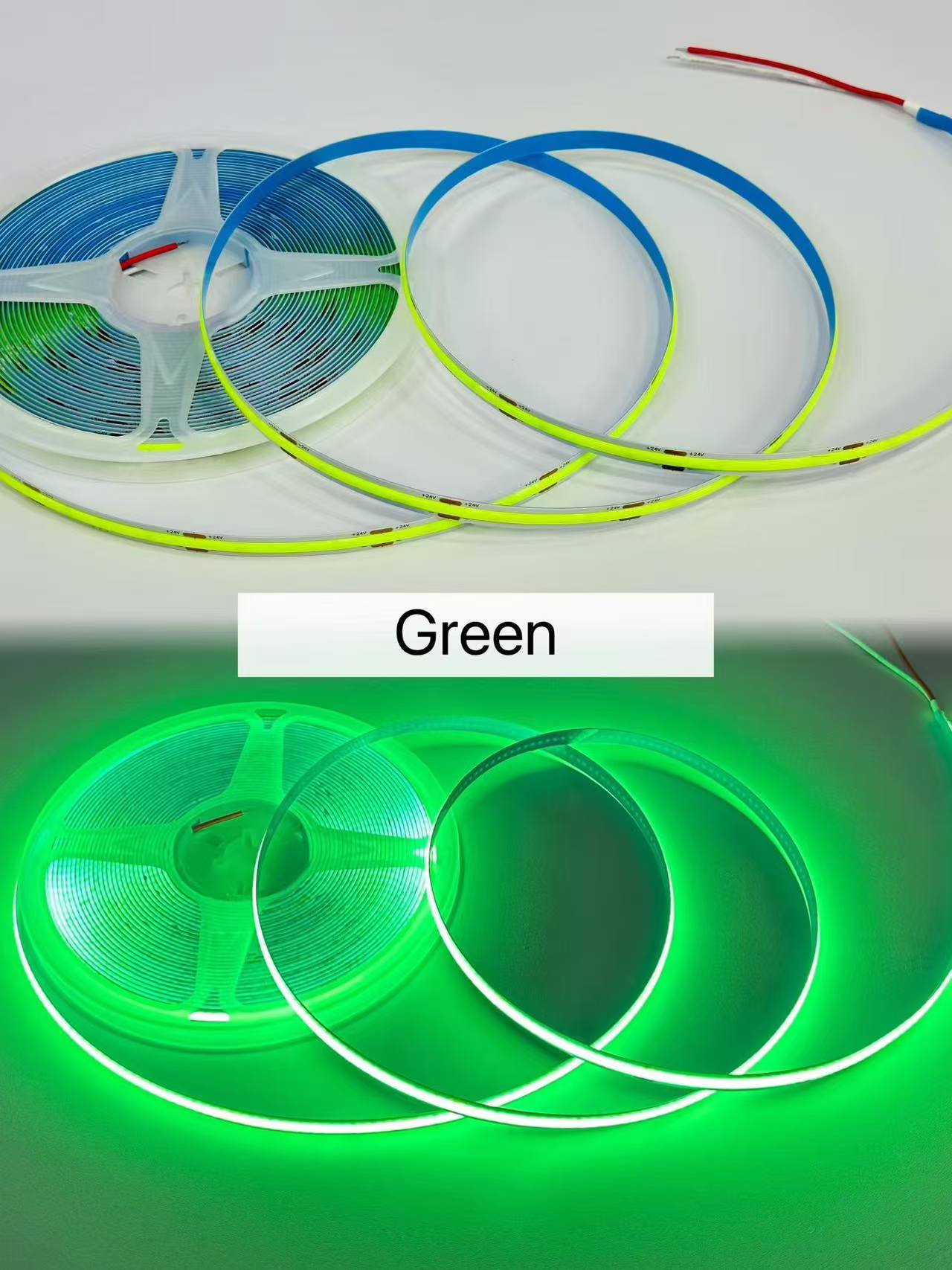  24V COB LED Strip Light,LED Lights 16.4ft,UL Listed Warm White 2700K Dotless Strip Lights 