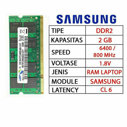 Samsung DDR2 Laptop RAM 2GB