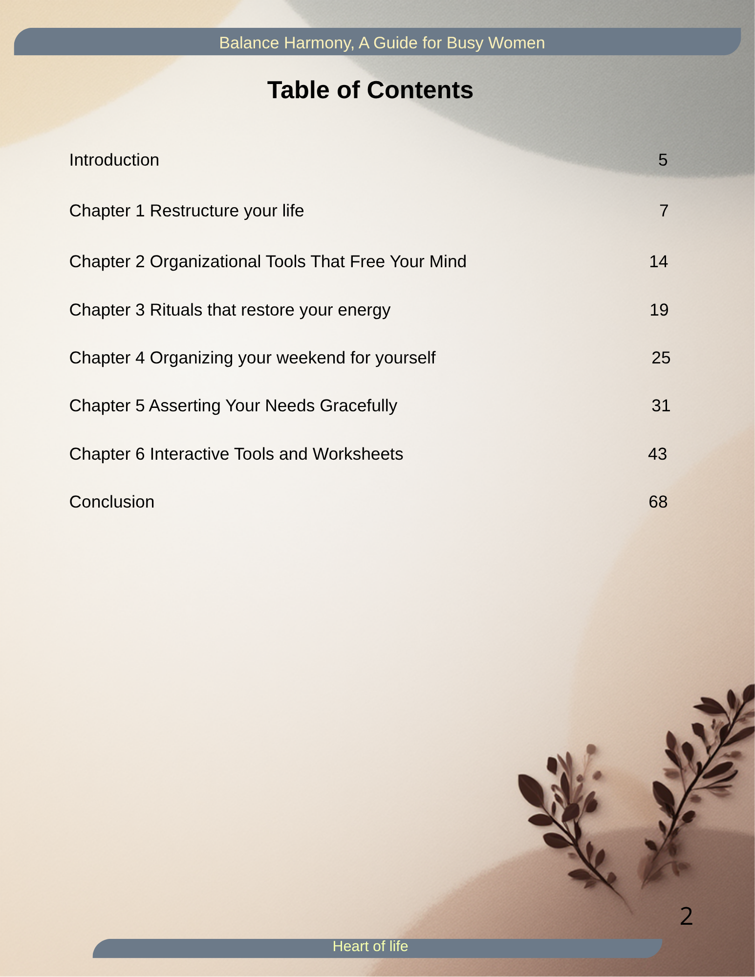 Balance Harmony, From Chaos to Clarity