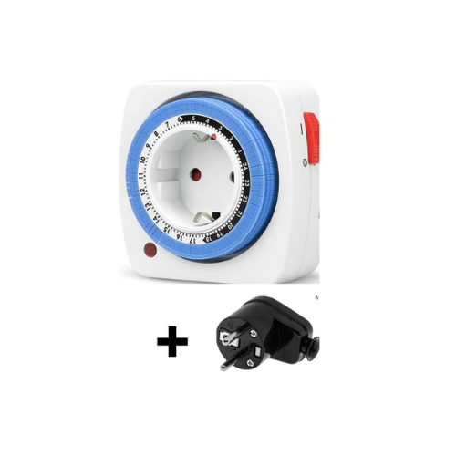 24 Stunden Zeitschaltuhr inclusive Schuko Stecker für Pumpe
