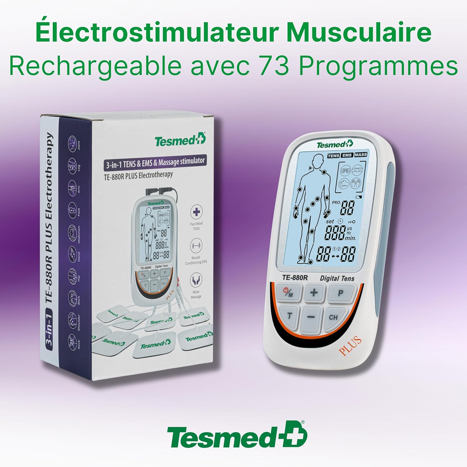 Électrostimulateur Musculaire tesmed te 88 or