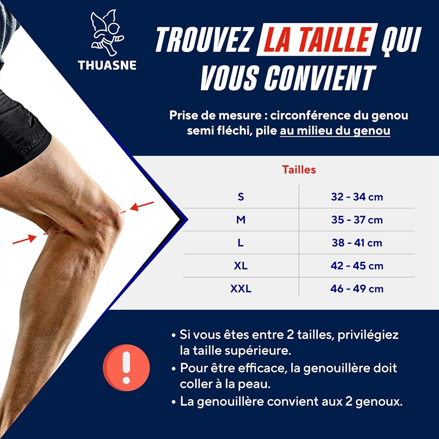 Genouillère de compression Thuasne