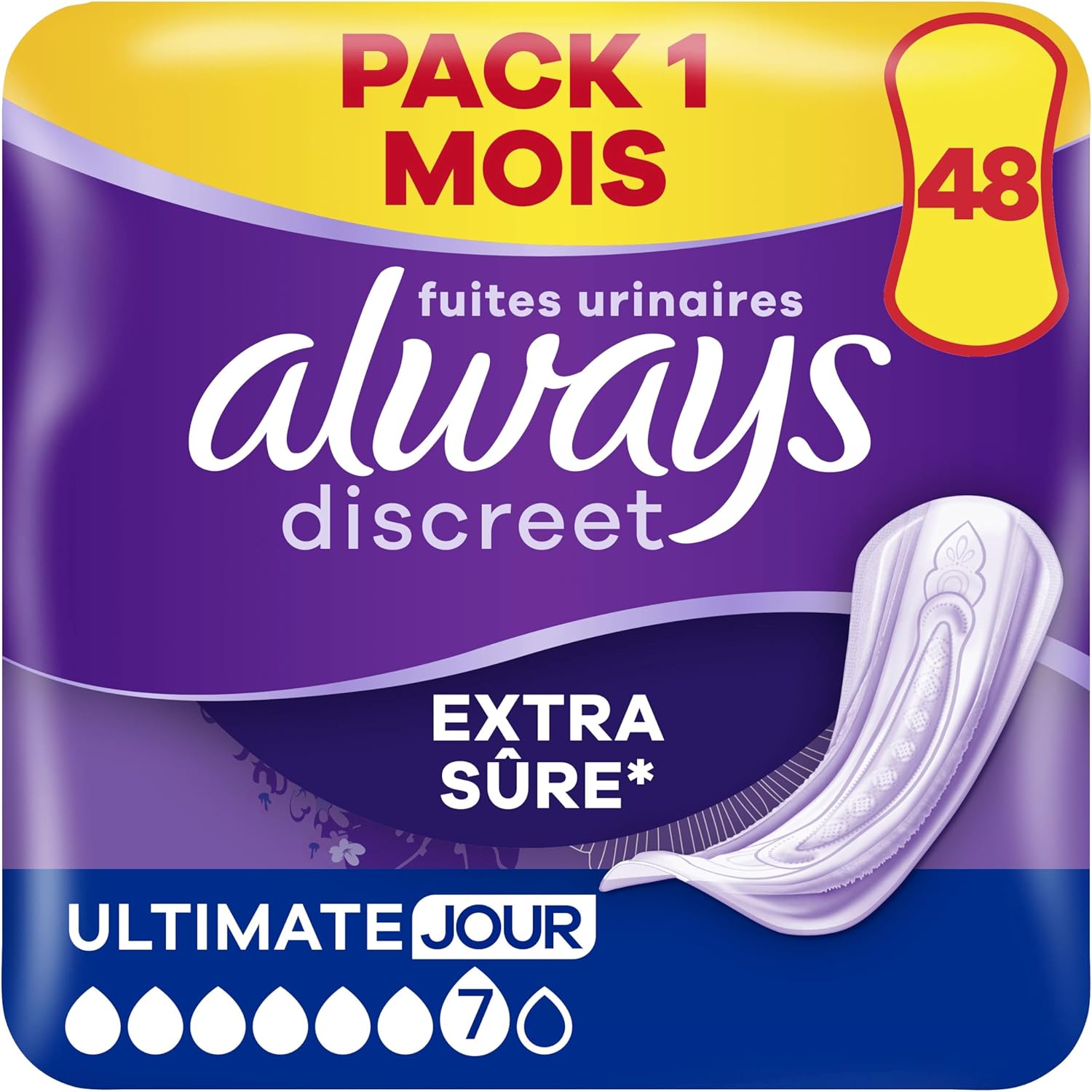 Serviettes Always Discreet Ultimate Jour