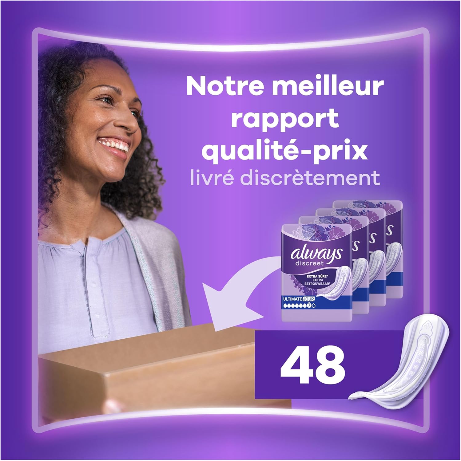 Serviettes Always Discreet Ultimate Jour