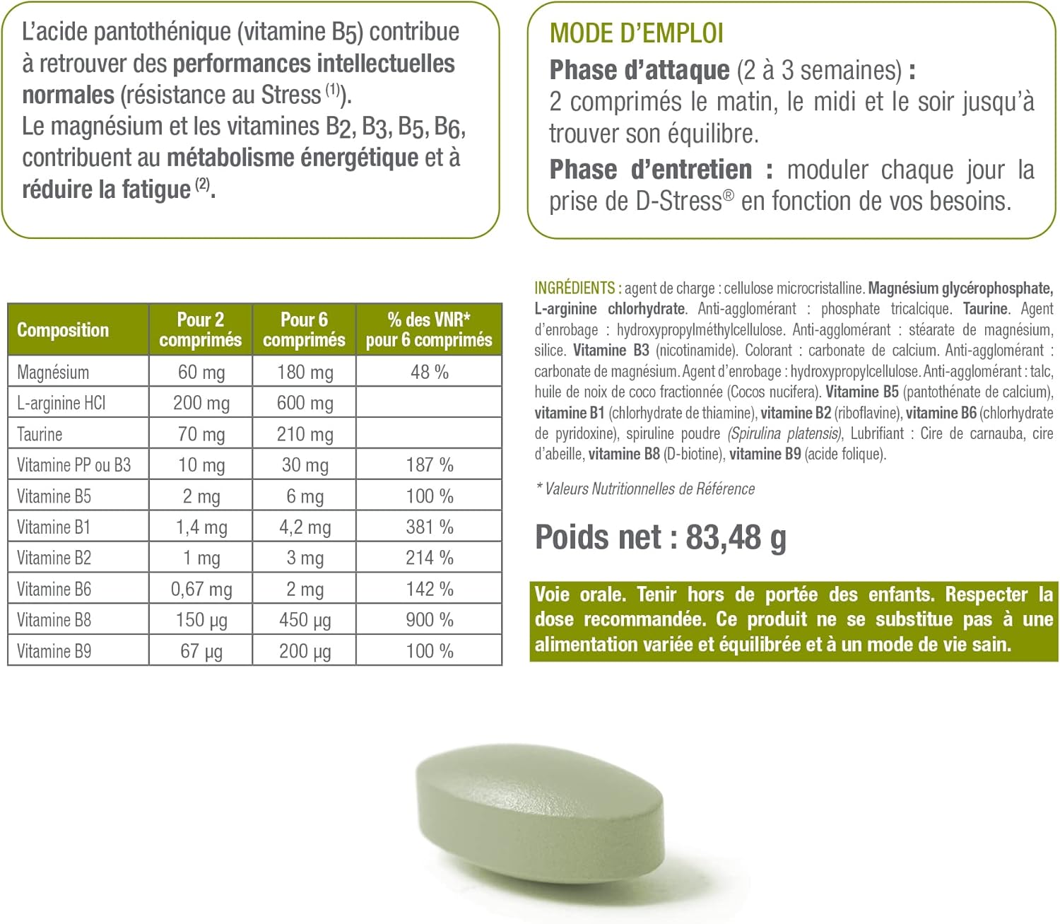 D-Stress Comprimés