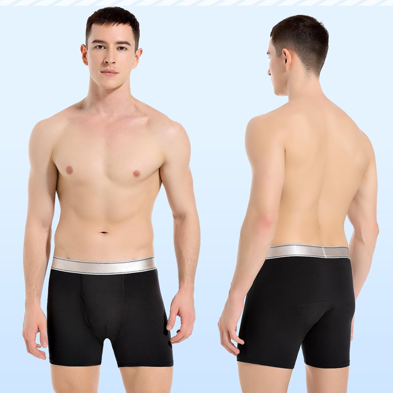 Boxer noir pour homme