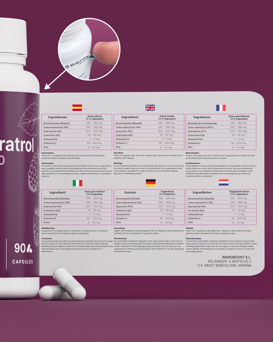 Trans-Resvératrol NAD+ Q10