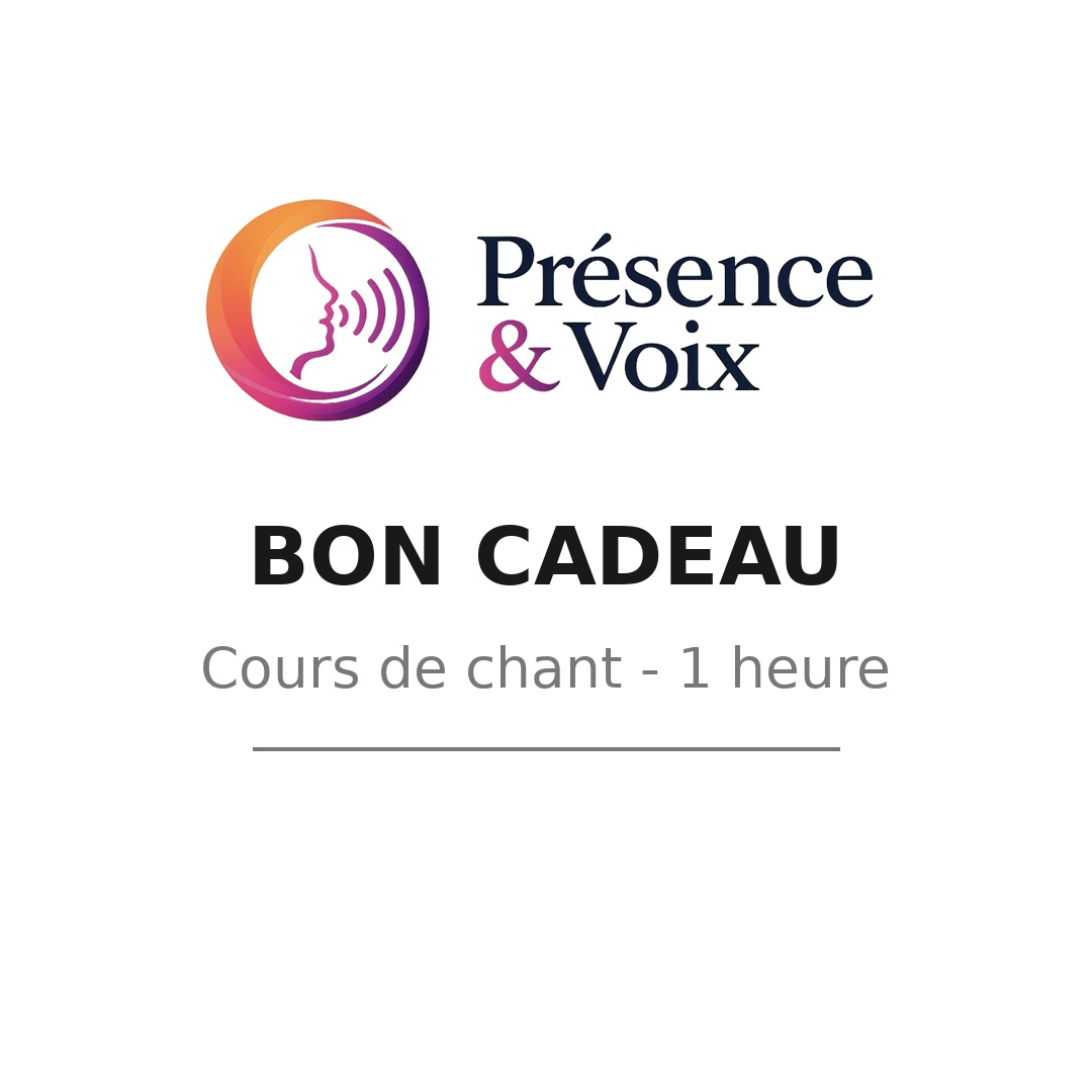 Bon cadeau, cours de chant 1 heure