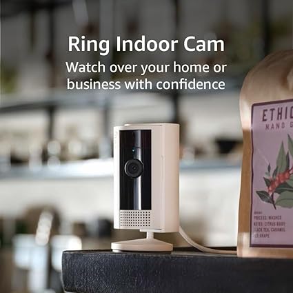 Ring Indoor Cam (newest model) — Home or business security in 1080p HD video, White https://amzn.to/4kB2UaQ