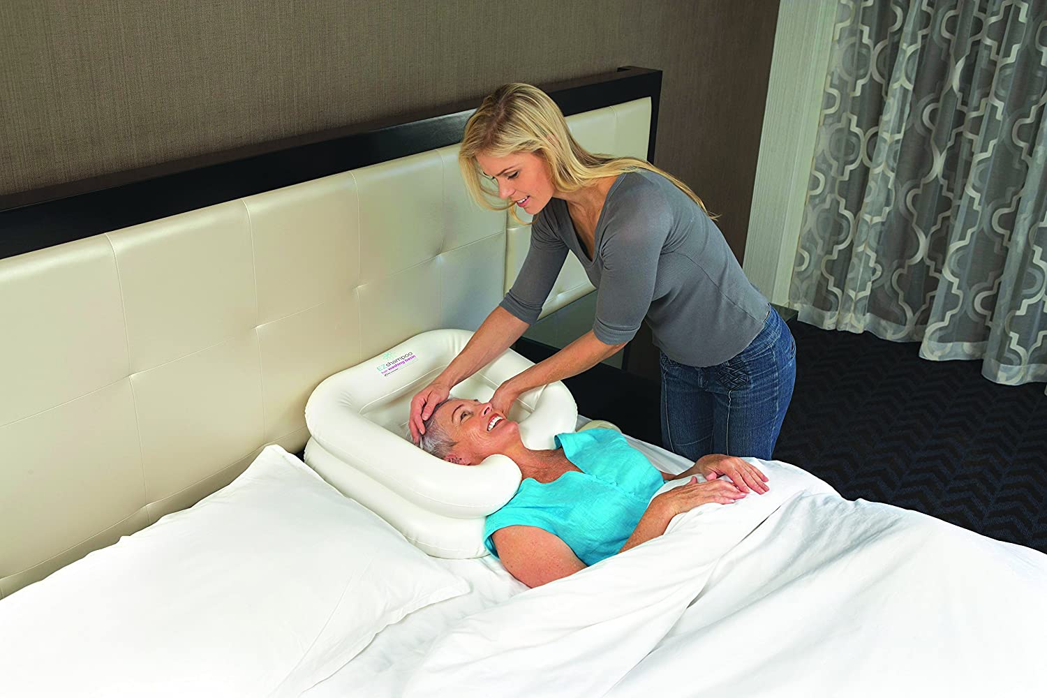 Inflatable Hair Washing Basin with Pillow – Large Size