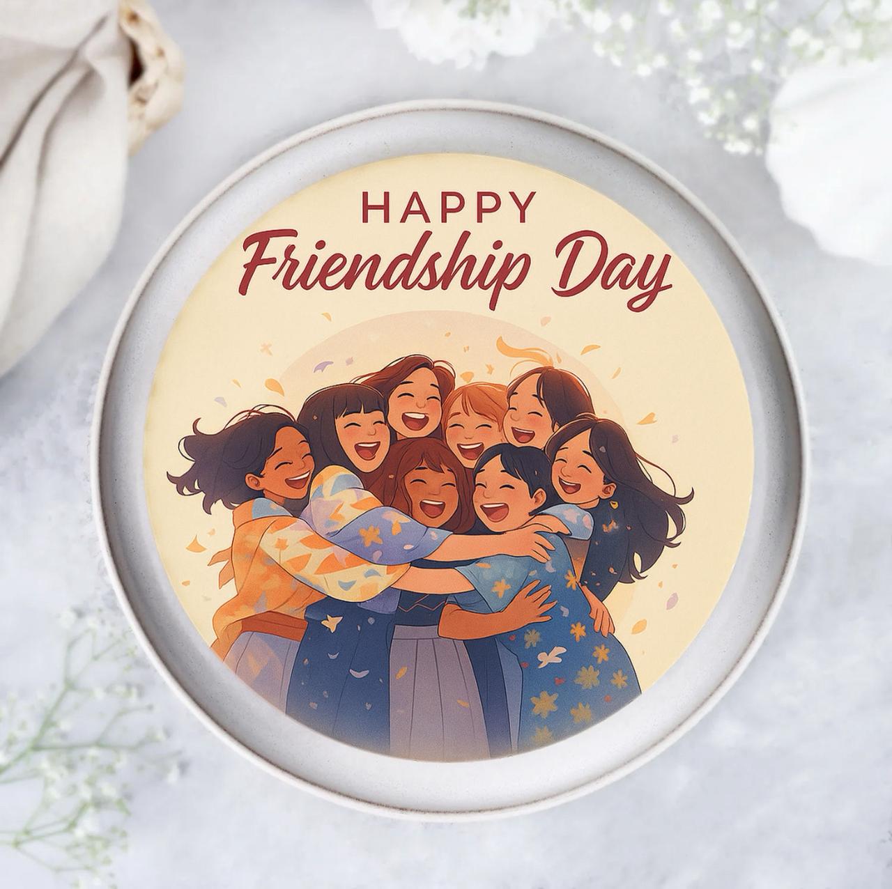 Friendship Day Chocolate Cake