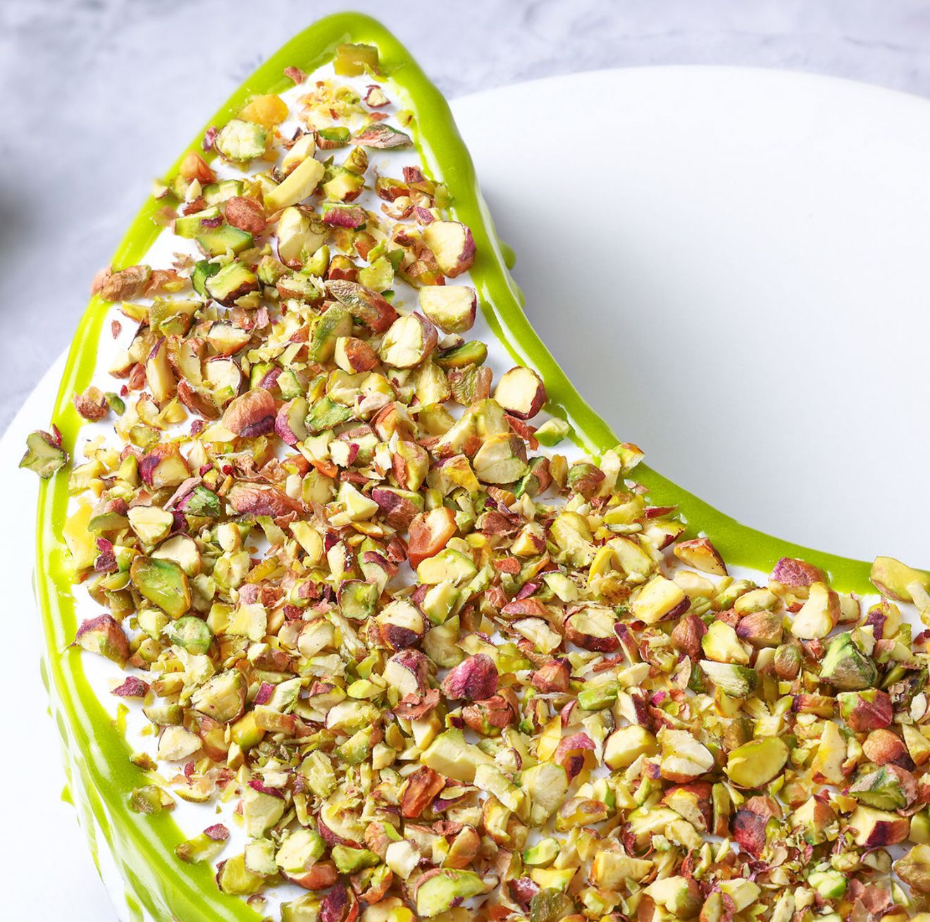 Crescent Pistachio Delight Cake