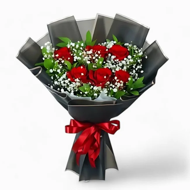 Elegant Red Rose Bouquet