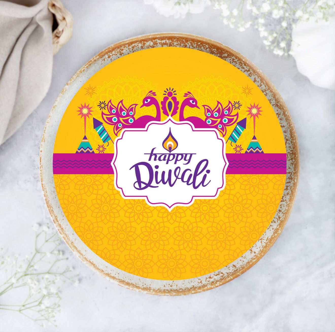Happy Diwali Theme Cake