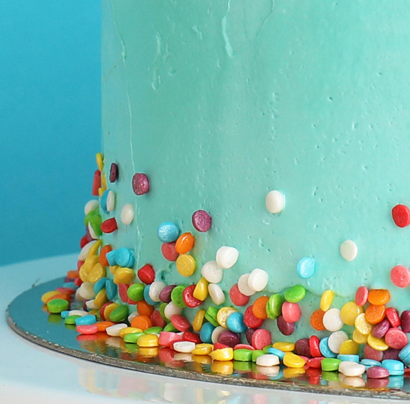 Vibrant Sprinkle Birthday Cake