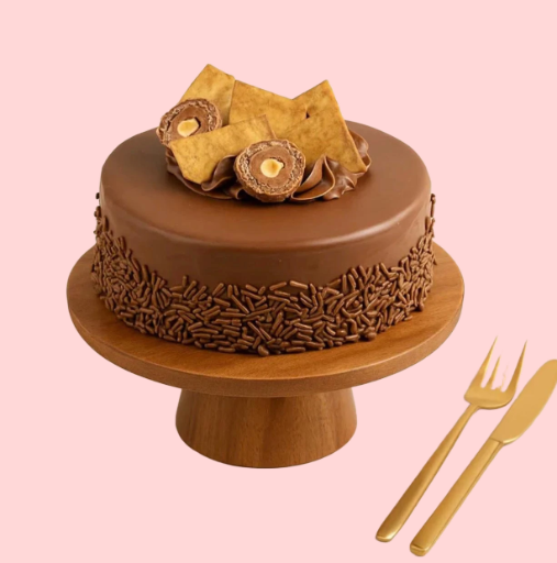 🎂 Golden Birthday Bloom & Cake Set