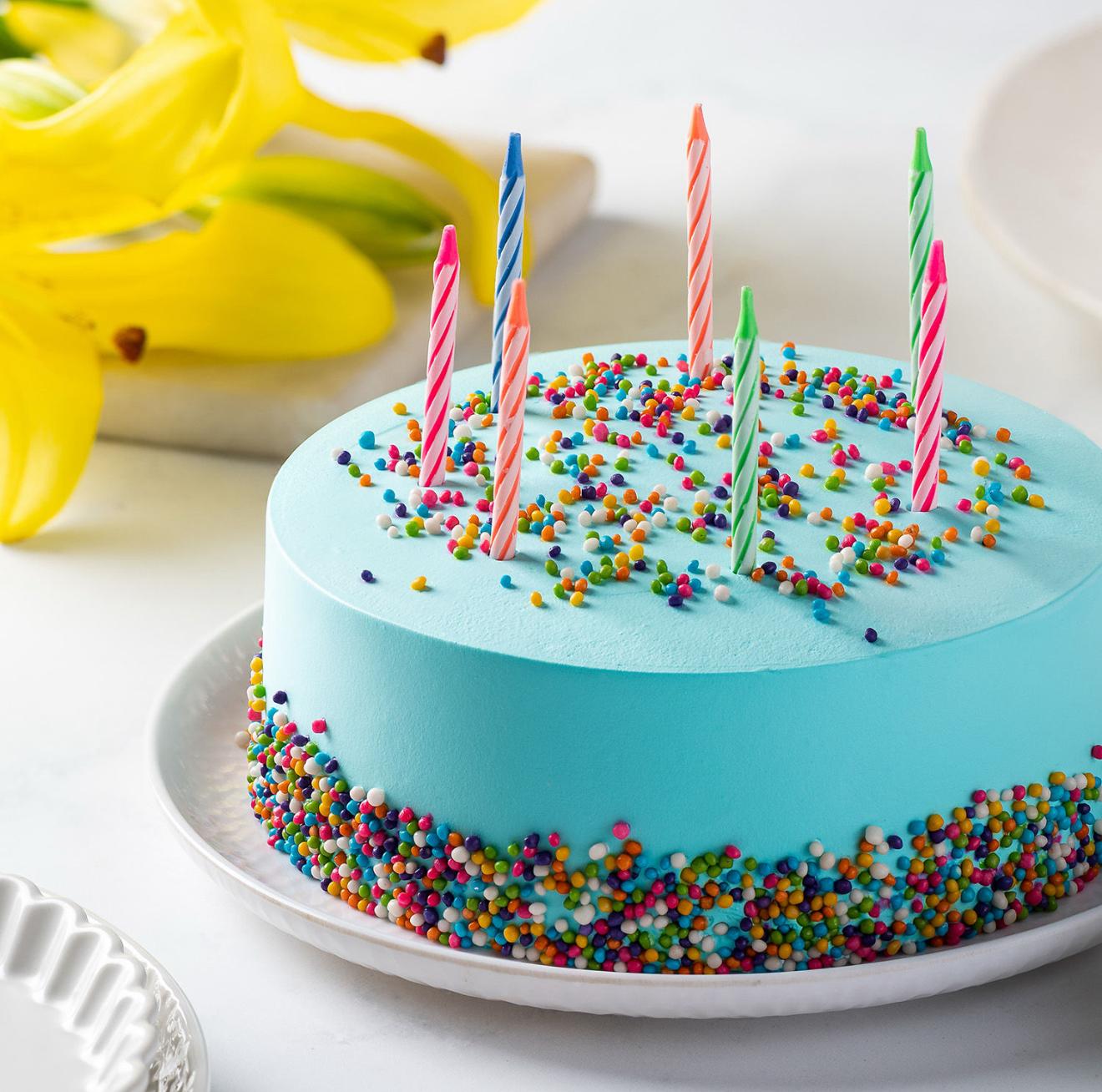 Vibrant Sprinkle Birthday Cake