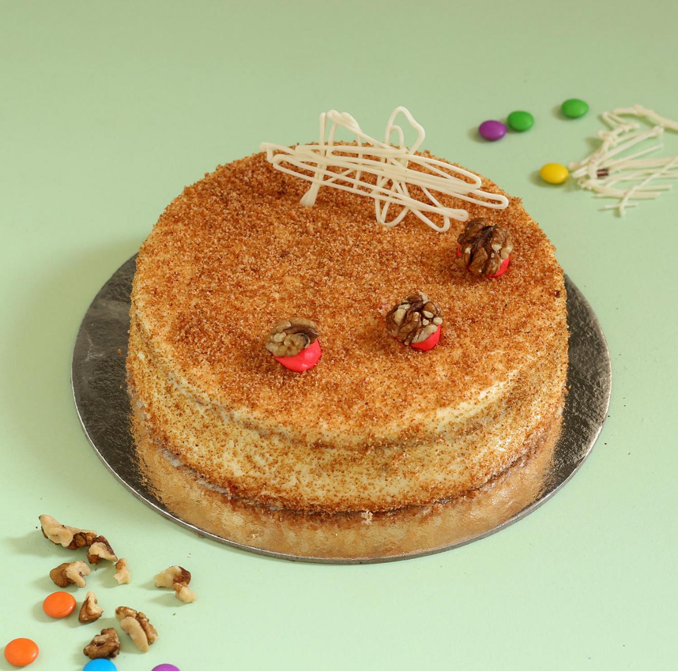Classic Walnut Crunch Cake