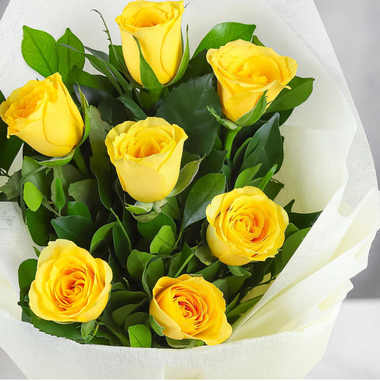Sunny Yellow Roses