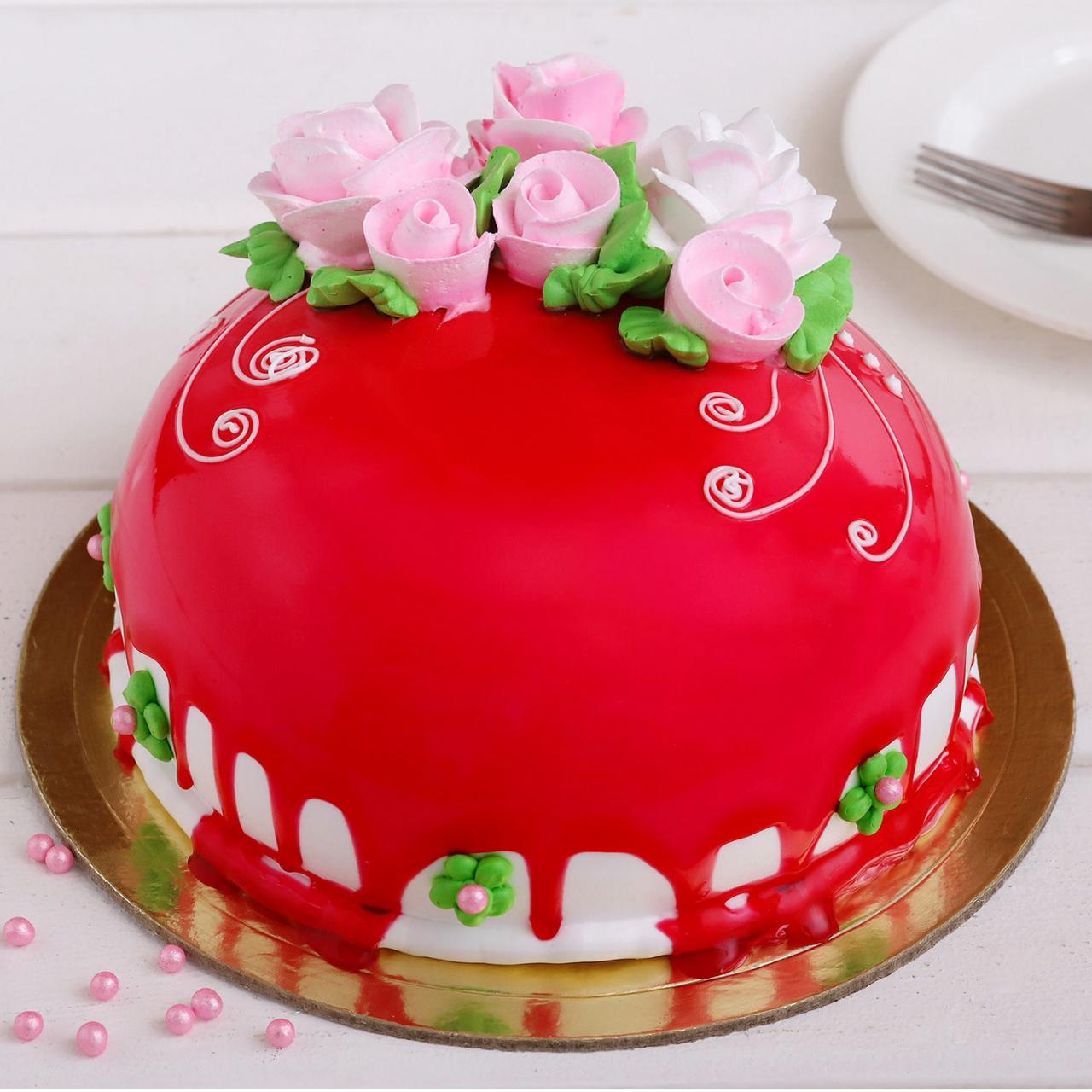 Baby Pink Butterfly Cake