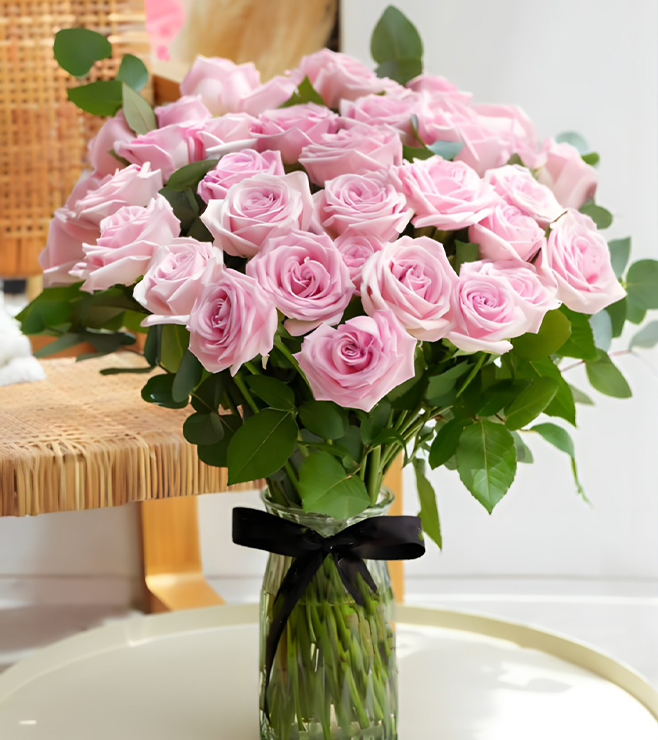 Bouquet of pink roses