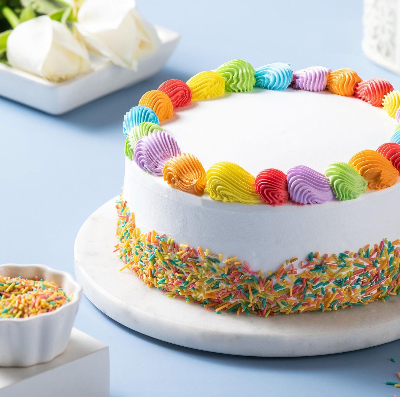 Rainbow Sprinkles Cake