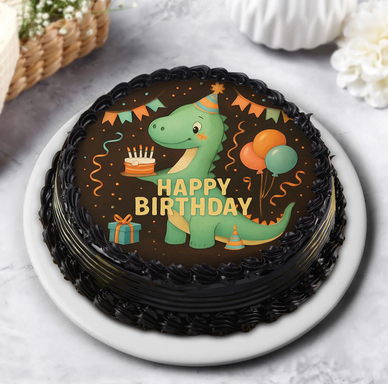  Dinosaur Birthday Cake