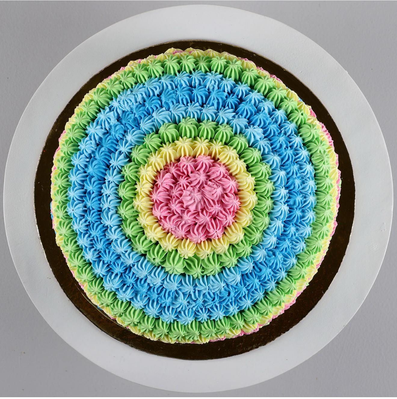 Rainbow Cream Cake