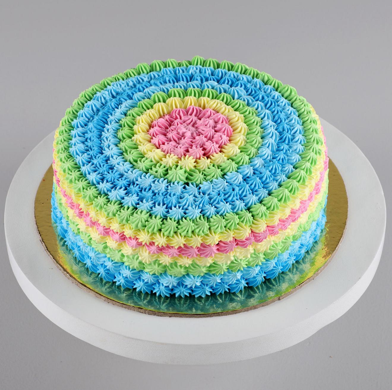 Rainbow Cream Cake