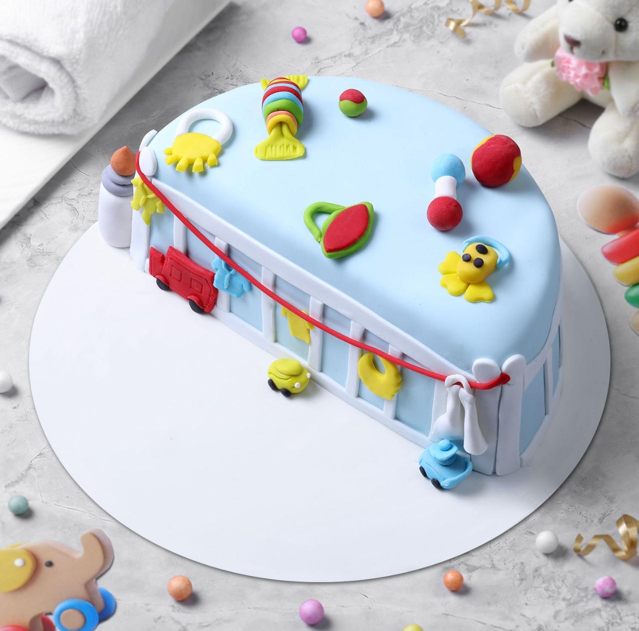 🚼 Baby Shower Theme Cake – A Sweet Welcome