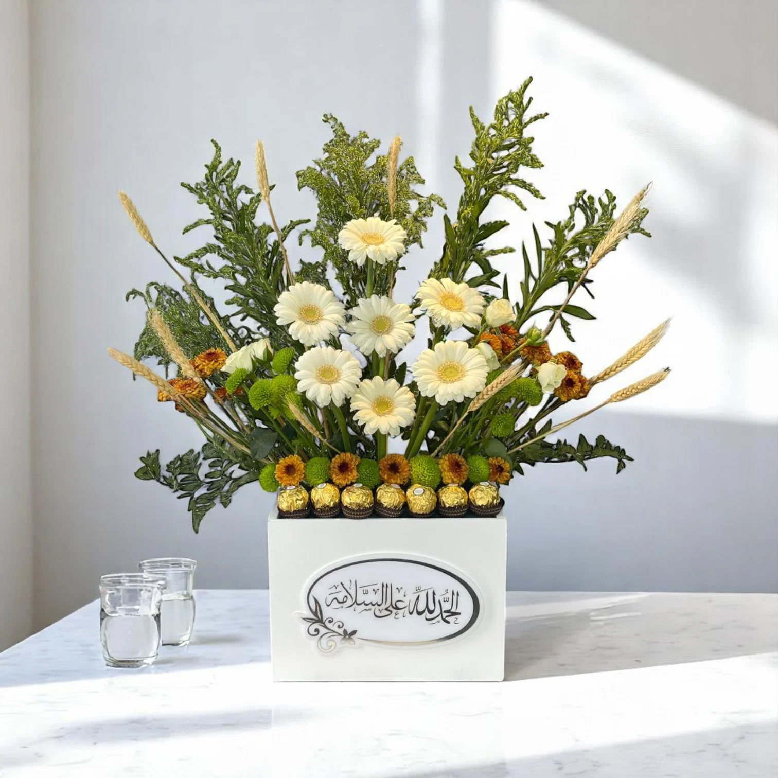 Elegant Floral Chocolate Arrangement