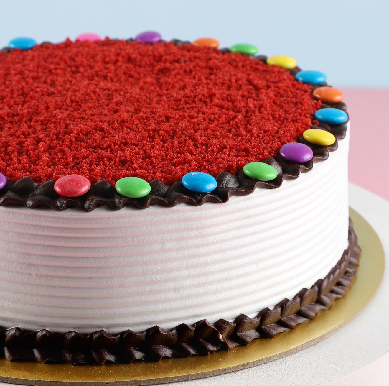 Red Velvet Gems Cake