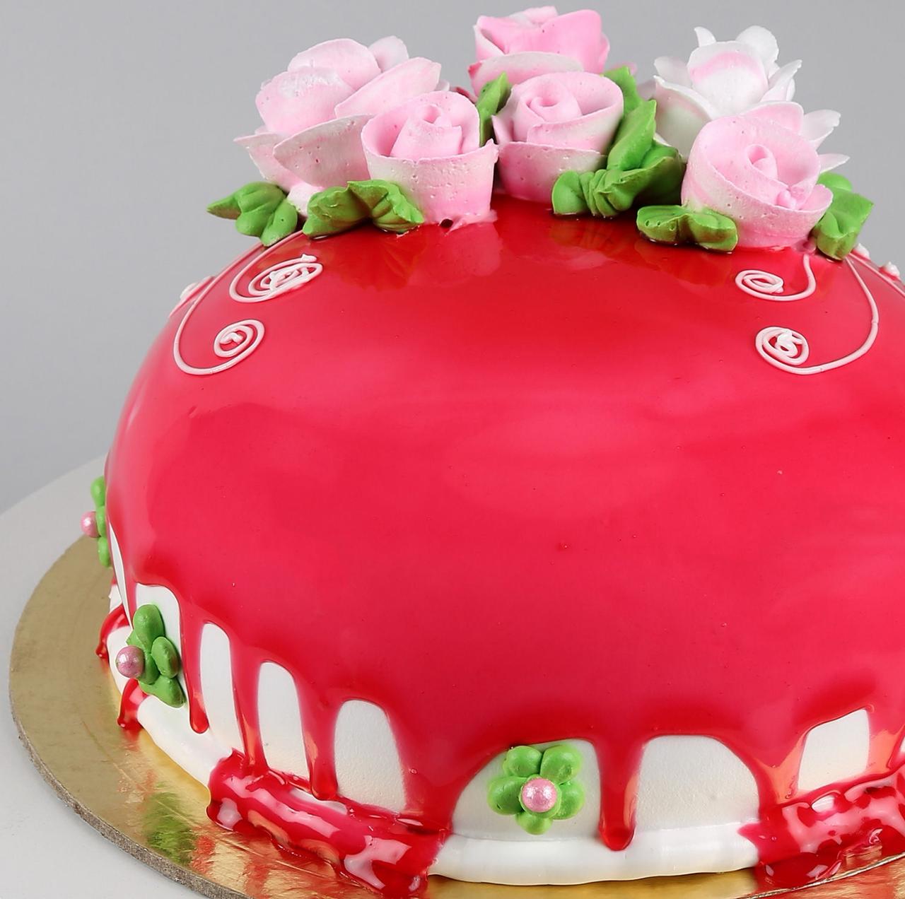 Baby Pink Butterfly Cake