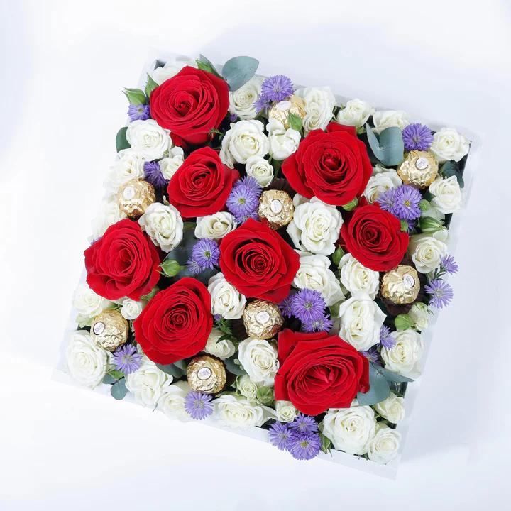 Luxury Floral Box with Chocolates
