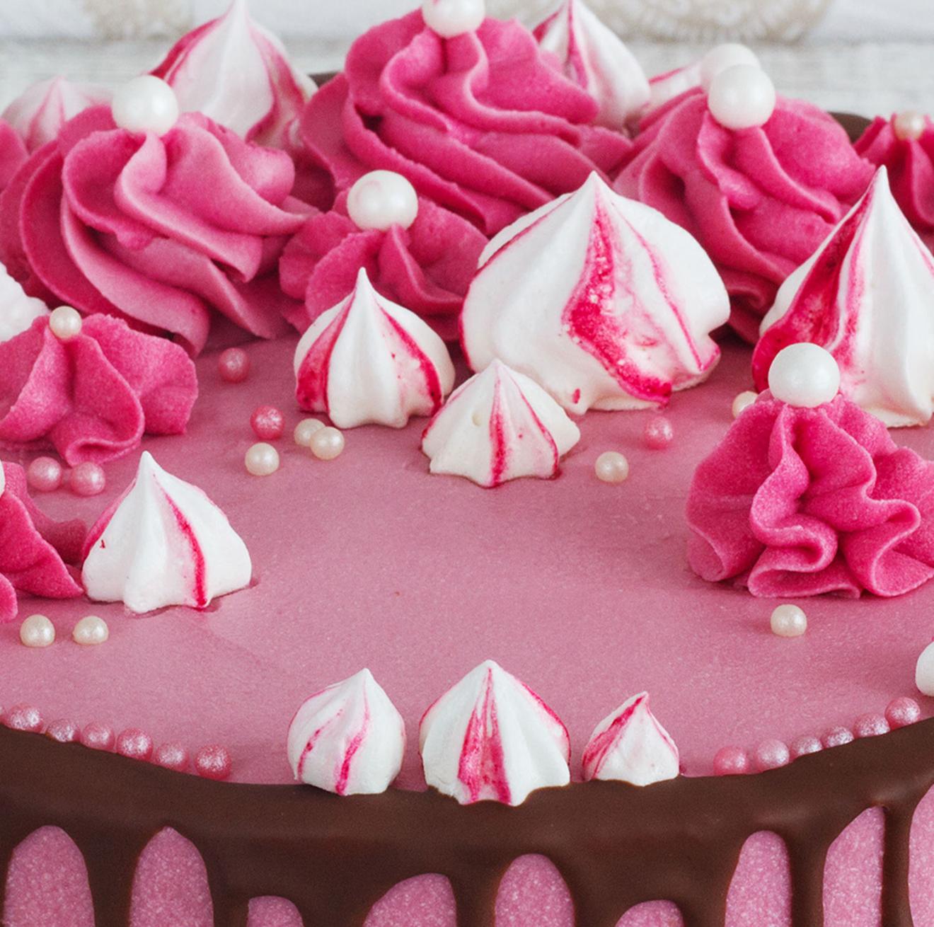  Pink Drip Cake