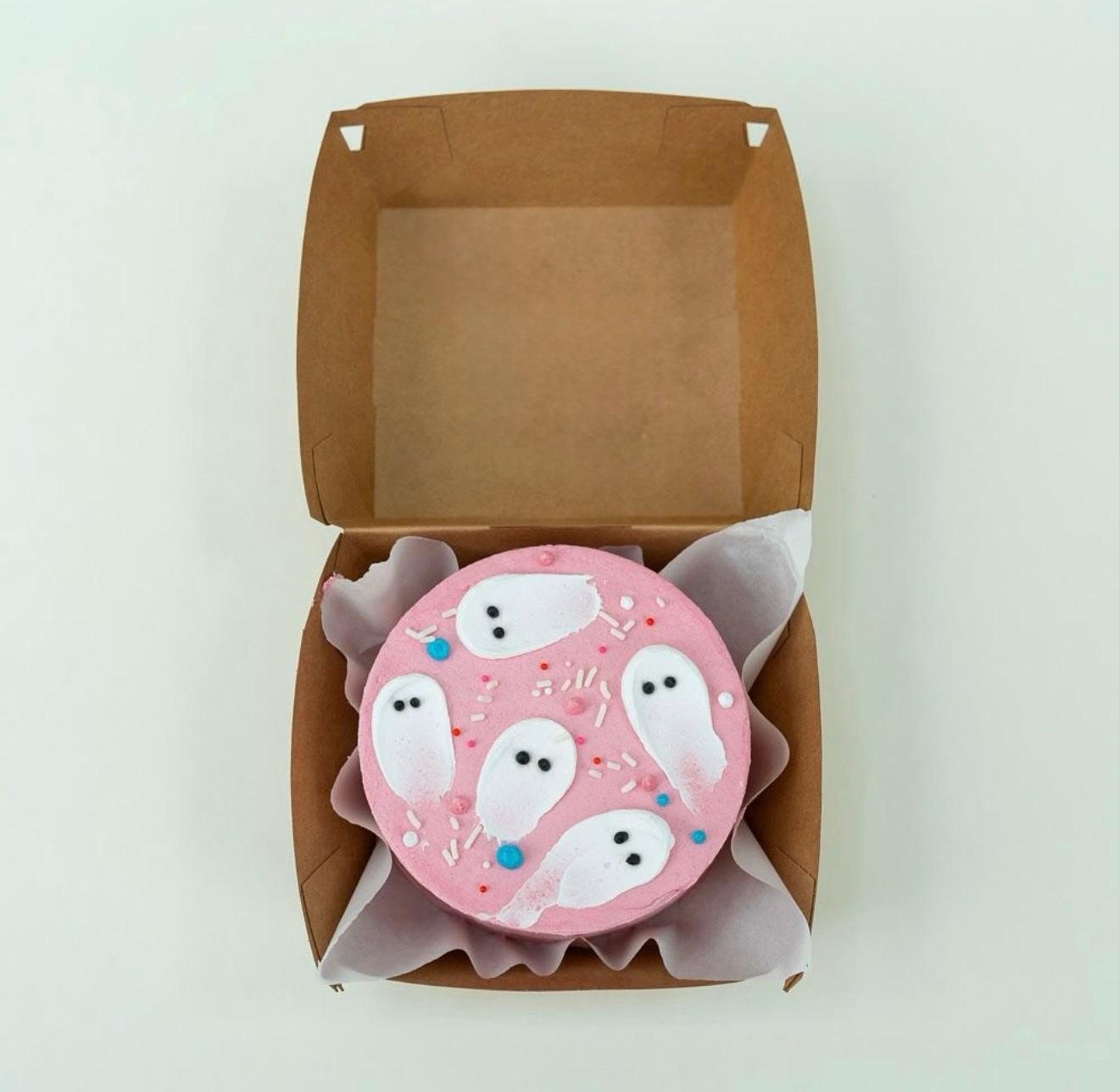 Pastel Ghost Party Bento Cake