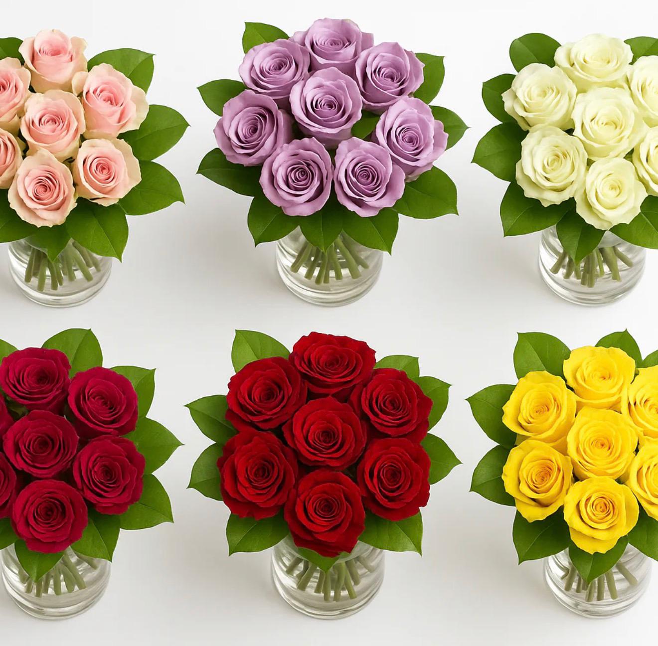 Mini Rose Vase Collection 