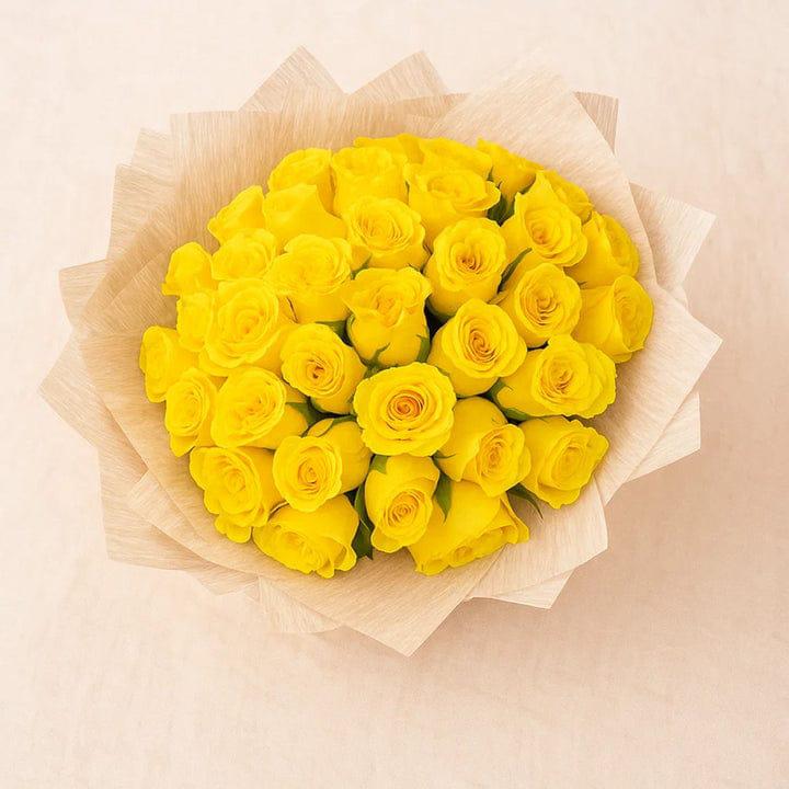 The Sunshine Bouquet: 30-Stem Yellow Roses