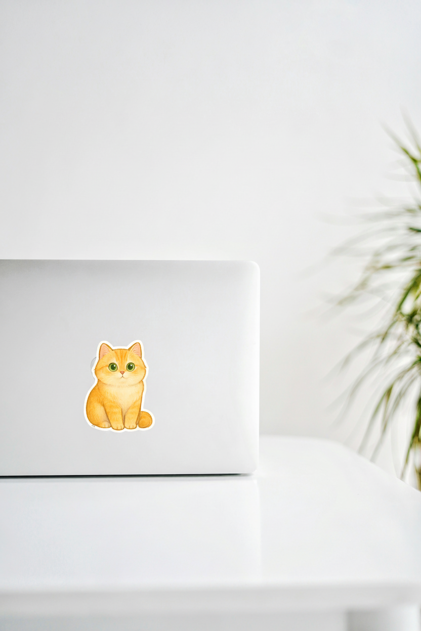Cute British Shorthair Cat - Cho Cho Sticker | Waterproof