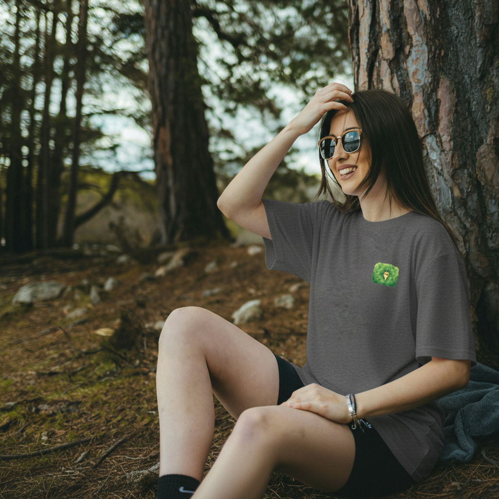 Inspector Cat in Bush T-Shirt – Cute Hiding Cat Graphic Tee for Cat Lovers