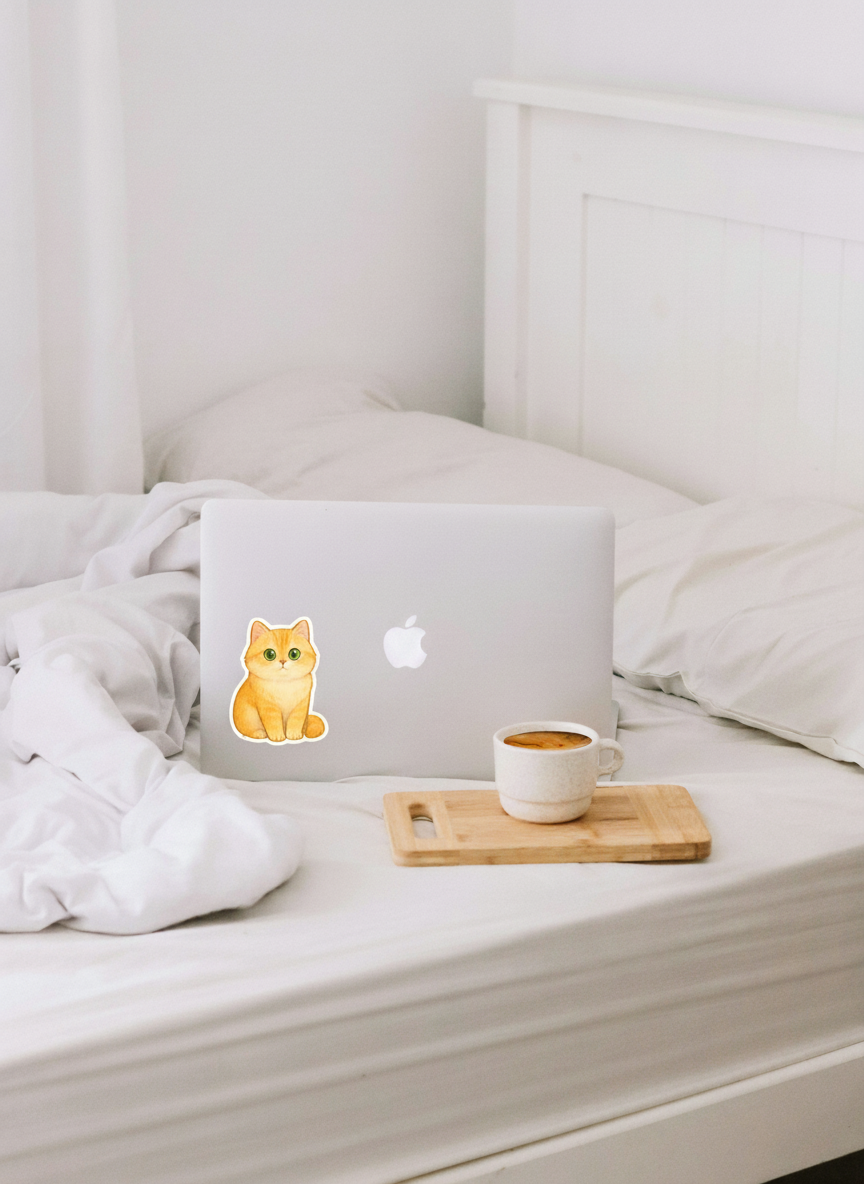 Cute British Shorthair Cat - Cho Cho Sticker | Waterproof