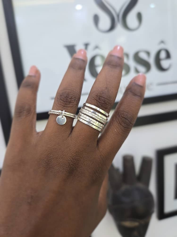 Semainier en argent blanc