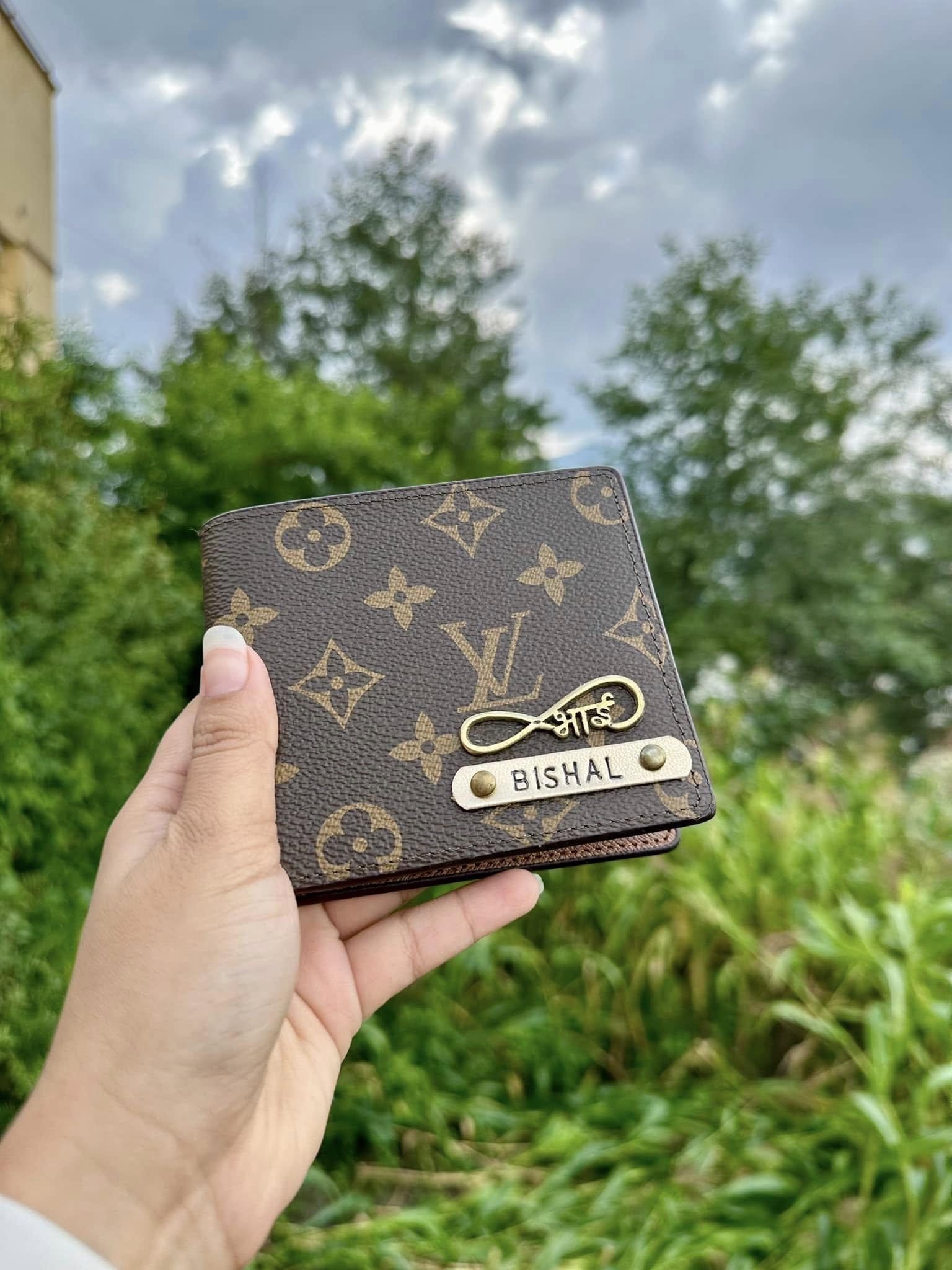 LV Designed Printed Leather Wallet for Men