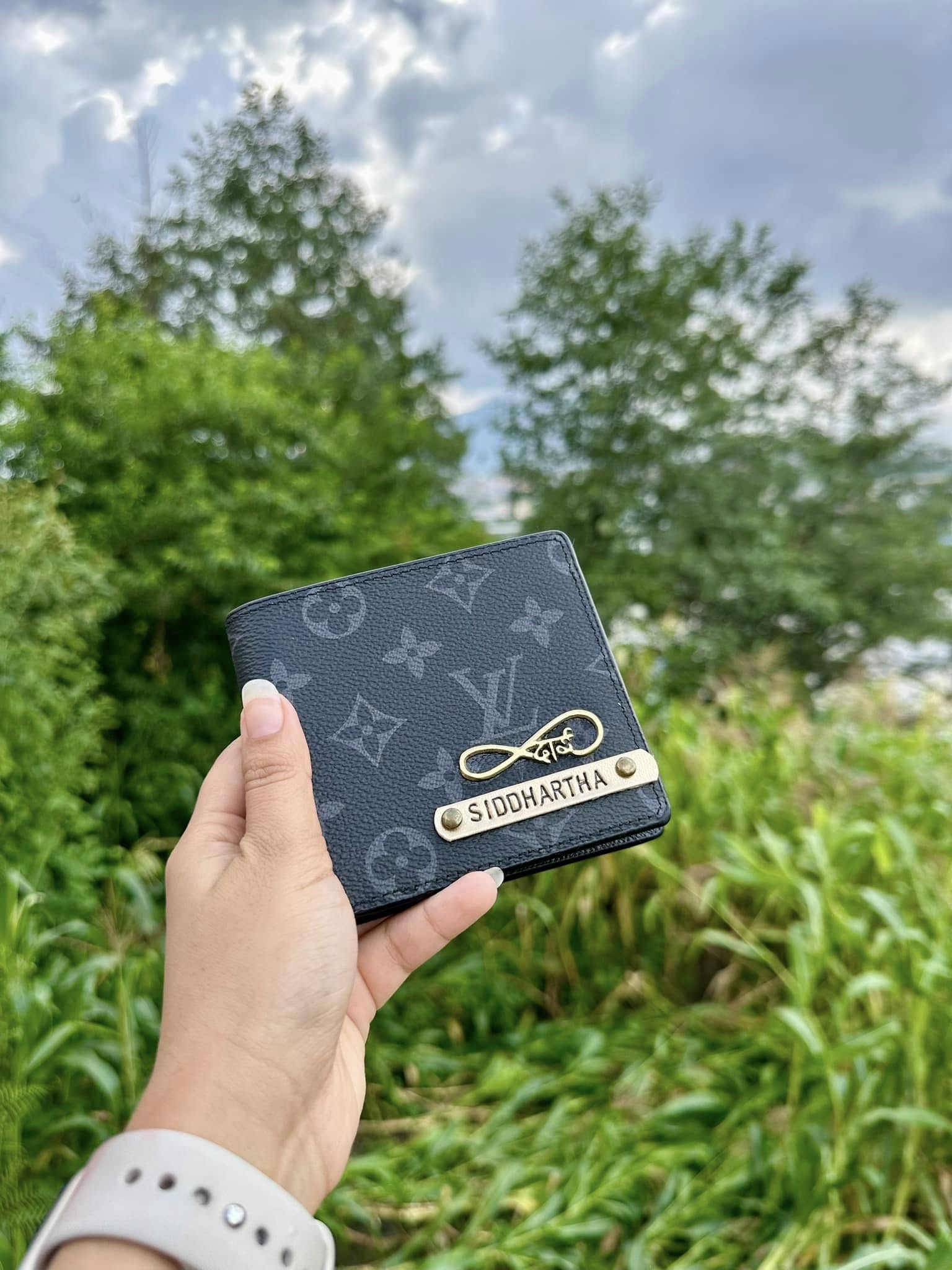 LV Designed Printed Leather Wallet for Men